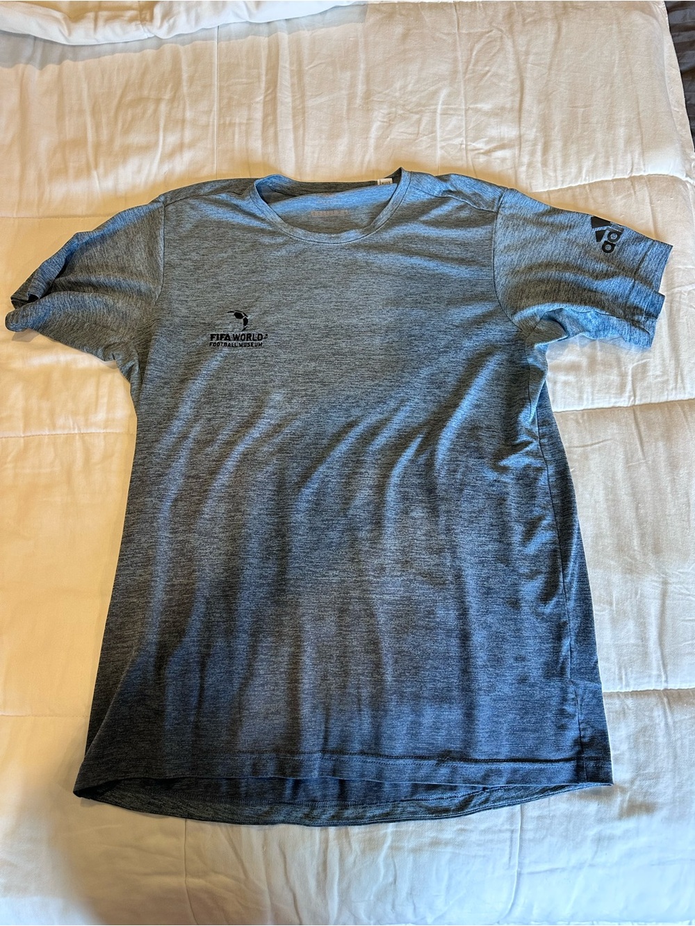 adidas Heathered Gray Short Sleeve Performance Tee